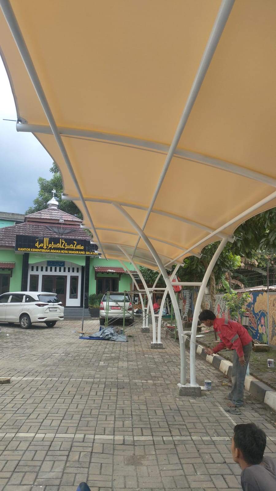 Hasil Pemasangan Canopy Membran